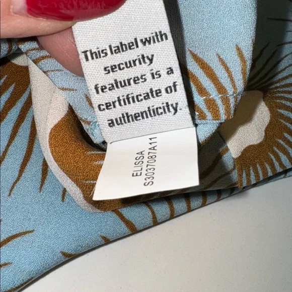 Diane Von Furstenberg Elissa printed drape silk blouse - Picture 4 of 11